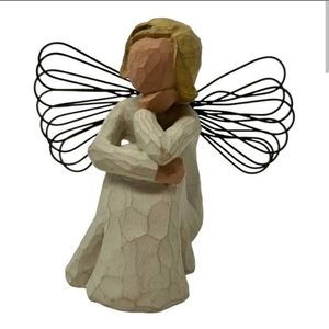 Willow Tree ANGEL OF PATIENCE Figurine 26035 Vintage Statue Sitting
